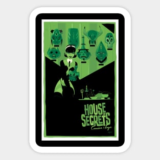 House of Secrets, Design 13, Black BG Sticker
